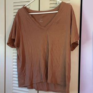 Brown target soft feel short sleeve